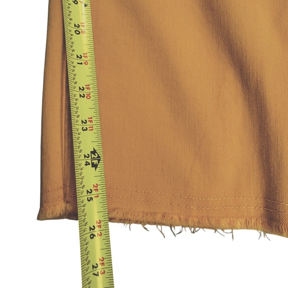 JOHN MARK Happy Days 'Maize' Gold Ankle Raw Hem Straight Leg Pants Sz 20W NWT - Picture 13 of 13